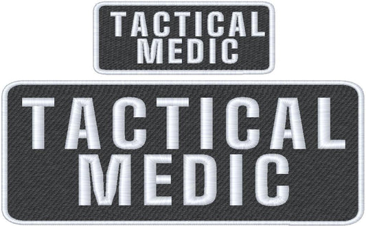 Tactical Medic Name Tag Set with Hook Backing, 1-10"x4" and 2-5"x2"