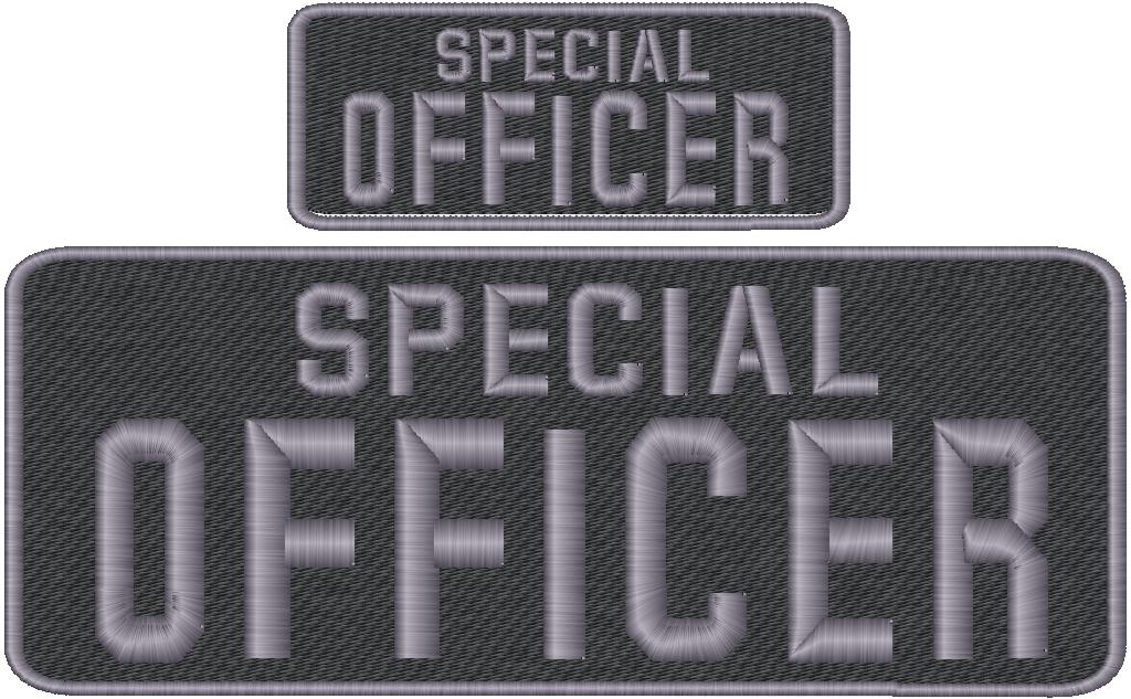 Special Officer Name Tag Set with Hook Backing, 1-10"x4" and 2-5"x2"