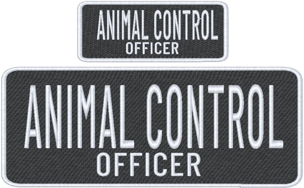 Animal Control Officer Name Tag Set with Hook Backing, 1-10"x4" and 2-5"x2"