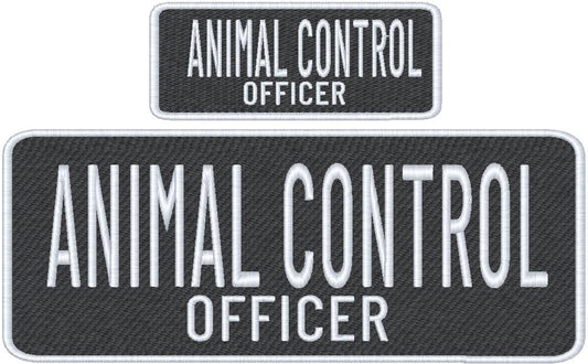 Animal Control Officer Name Tag Set with Hook Backing, 1-10"x4" and 2-5"x2"