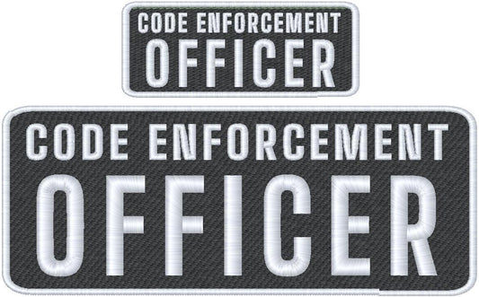 Code Enforcement Officer Name Tag Set with Hook Backing, 1-10"x4" and 2-5"x2"