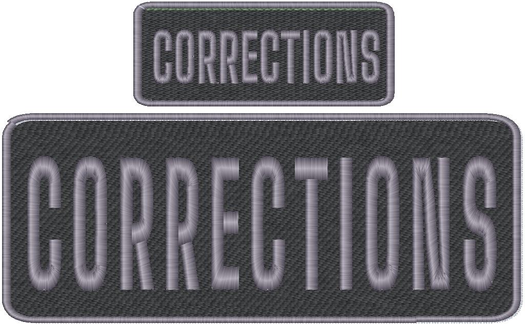 Corrections Officer Name Tag Set with Hook Backing, 1-10"x4" and 2-5"x2"