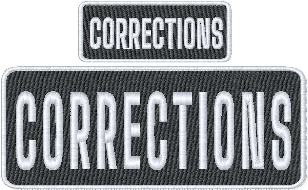 Corrections Officer Name Tag Set with Hook Backing, 1-10"x4" and 2-5"x2"