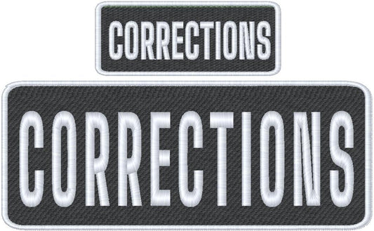 Corrections Officer Name Tag Set with Hook Backing, 1-10"x4" and 2-5"x2"