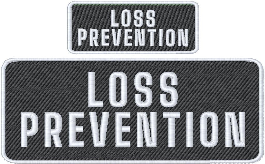 Loss Prevention Name Tag Set with Hook Backing, 1-10"x4" and 2-5"x2"
