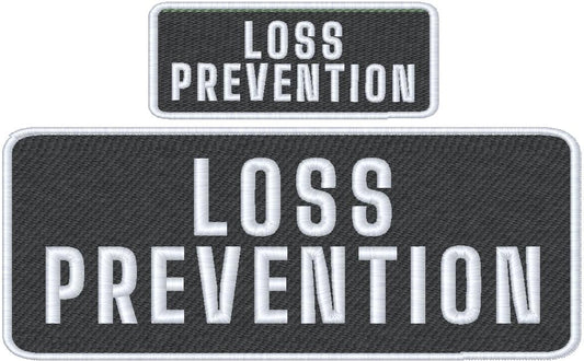 Loss Prevention Name Tag Set with Hook Backing, 1-10"x4" and 2-5"x2"