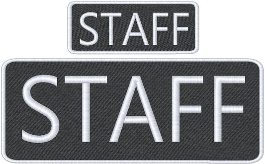 Staff Name Tag Set with Hook Backing, 1-10"x4" and 2-5"x2"