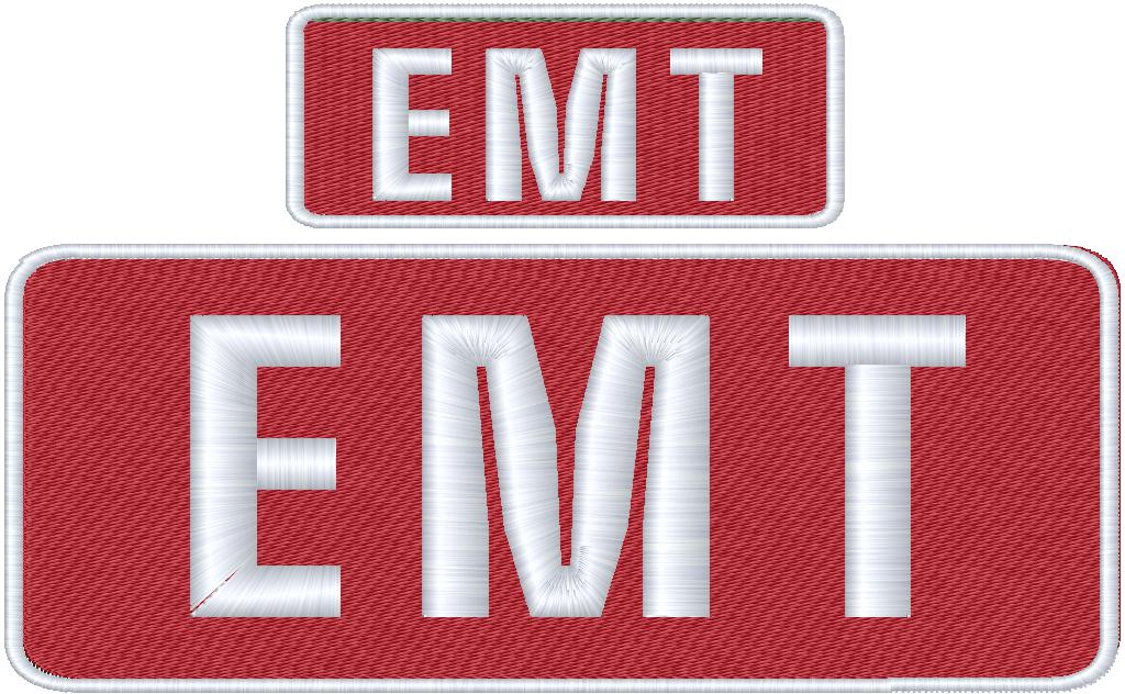 EMT Name Tag Set with Hook Backing, 1-10"x4" and 2-5"x2"