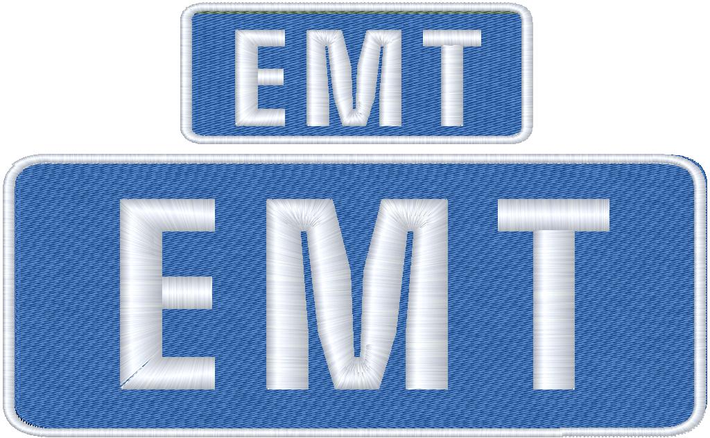 EMT Name Tag Set with Hook Backing, 1-10"x4" and 2-5"x2"