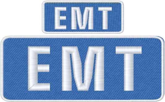 EMT Name Tag Set with Hook Backing, 1-10"x4" and 2-5"x2"