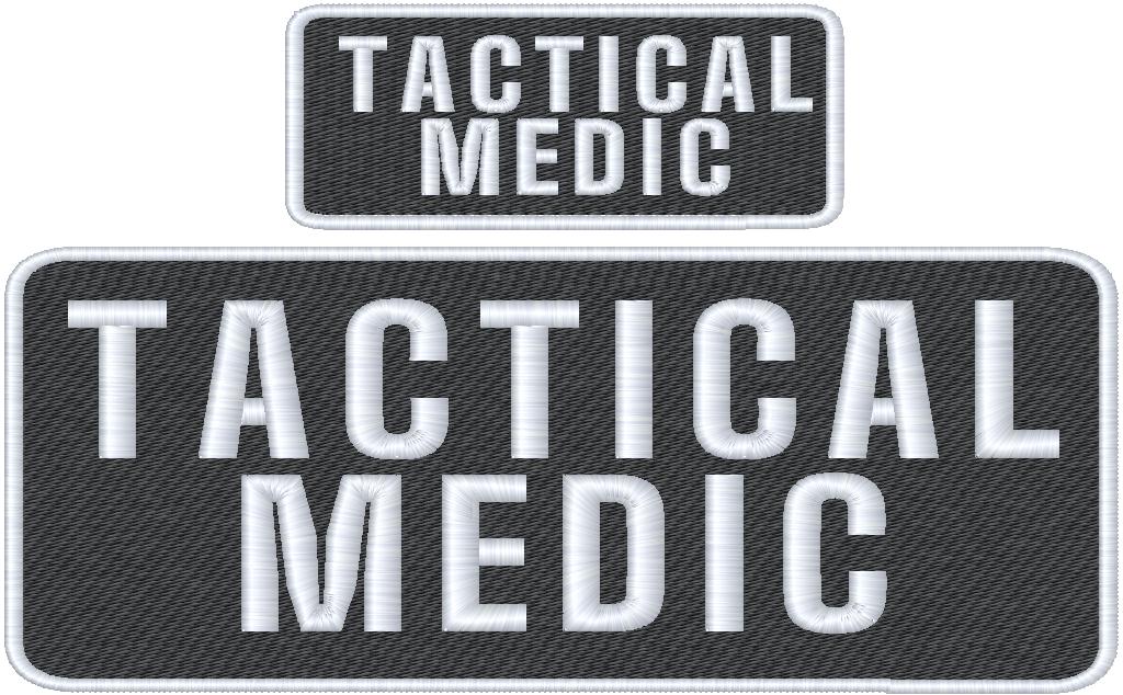 Tactical Medic Name Tag Set with Hook Backing, 1-10"x4" and 2-5"x2"