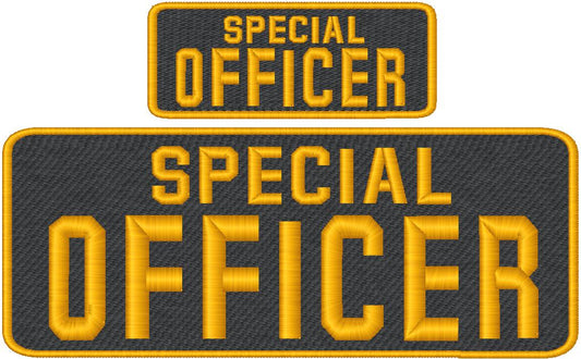 Special Officer Name Tag Set with Hook Backing, 1-10"x4" and 2-5"x2"