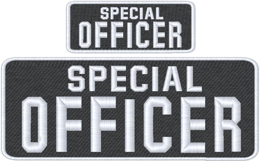 Special Officer Name Tag Set with Hook Backing, 1-10"x4" and 2-5"x2"