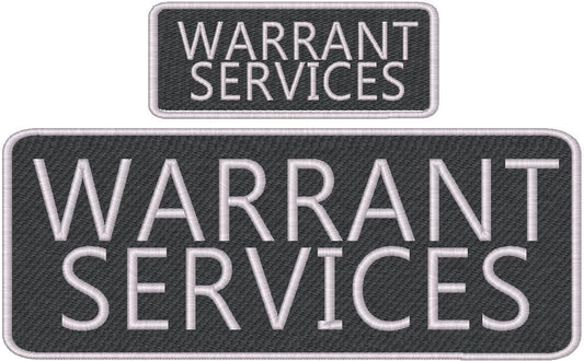 Warrant Services Name Tag Set with Hook Backing, 1-10"x4" and 2-5"x2"
