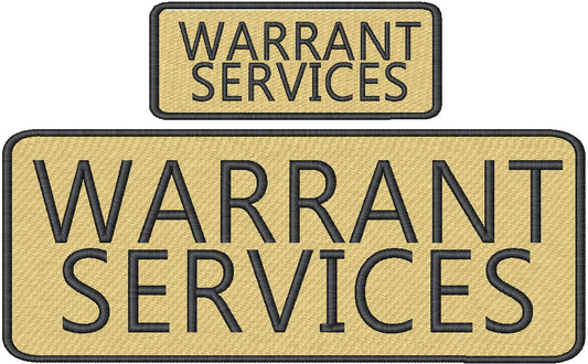 Warrant Services Name Tag Set with Hook Backing, 1-10"x4" and 2-5"x2"