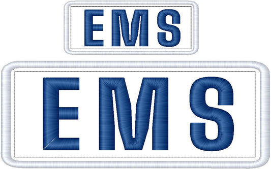 EMS Name Tag Set with Hook Backing, 1-10"x4" and 2-5"x2"