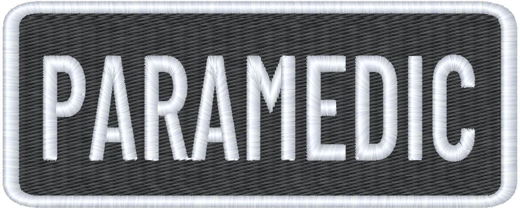 Paramedic Name Tag Set with Hook Backing, 1-10"x4" and 2-5"x2"
